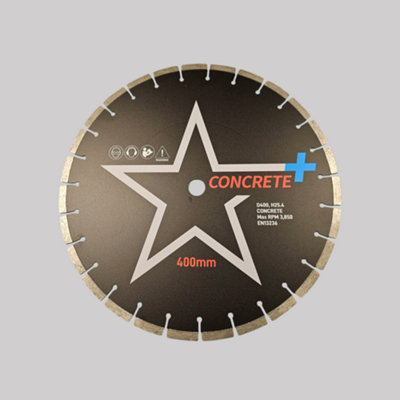 STAR+ 400mm Hdp Star Concrete+ Diamond Blade 25.4mm Bore from B&Q