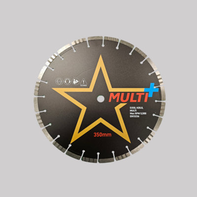 STAR+ 350mm Hdp Star Multi+ Diamond Blade 25.4mm Bore from B&Q