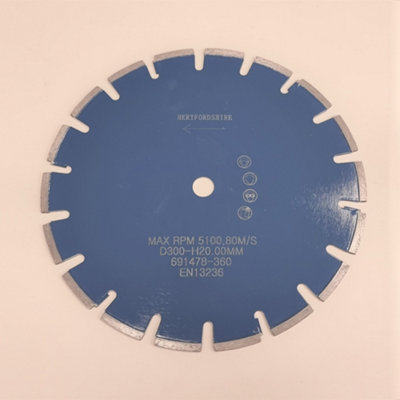 300mm Star+ Asphalt Diamond Blade 20mm Bore from B&Q