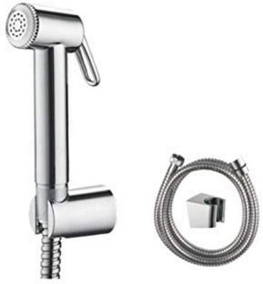 Bidet Sprayer Attachment For Toilet Uk, Handheld Muslim Shower For Toilet With Hose And Holder, Chrome, Silver M20282