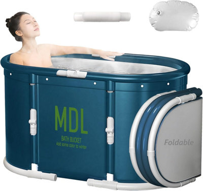 Bathtub For Adults, Large Bathroom Spa Tub Installation-Free Bathtub Outdoor Ice Bath Tub Freestanding Bathtub Standing Spa Soakin