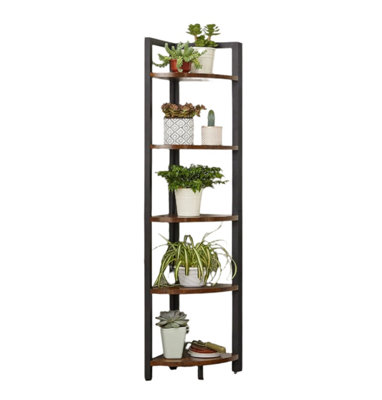 Modcraft Industrial Style 5-Tier Freestanding Corner Shelf from B&Q