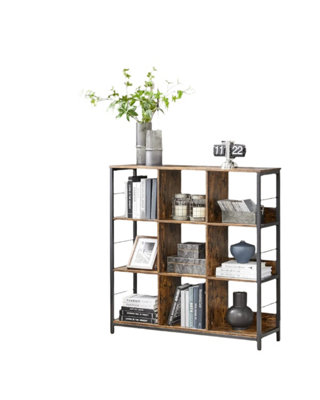 Modcraft 3-Tier Industrial Ladder Shelf Bookcase Square Cubes And Rustic Style from B&Q