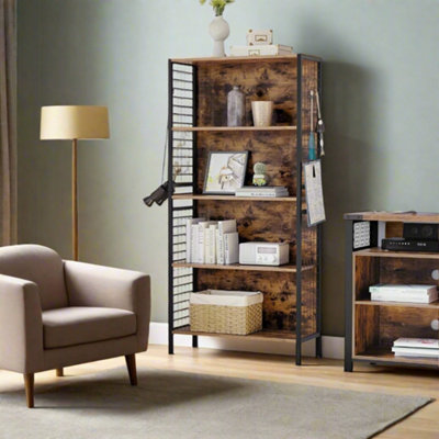 Modcraft 4-Tier Bookcase With Metal Frame from B&Q