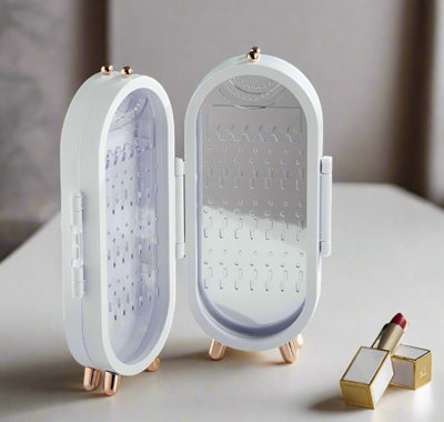 Modcraft Foldable Earrings Necklace Holder Stand Jewellery Storage Organiser For Travel from B&Q