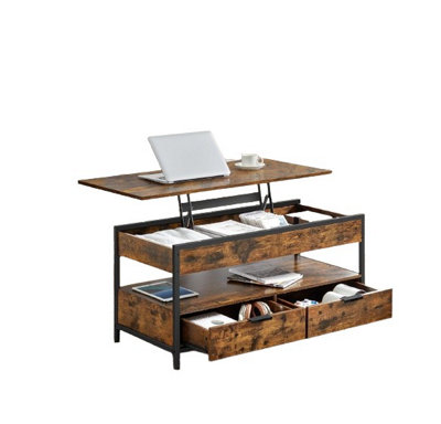 Modcraft Coffee Table With Storage DrawersIndustrial Style from B&Q