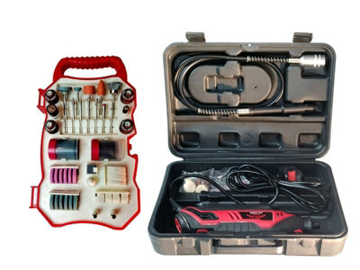 Dirty Pro Tools Rotary Multi Tool Drill Grinder Polisher With Stand Or Accessories Like Dremel from B&Q