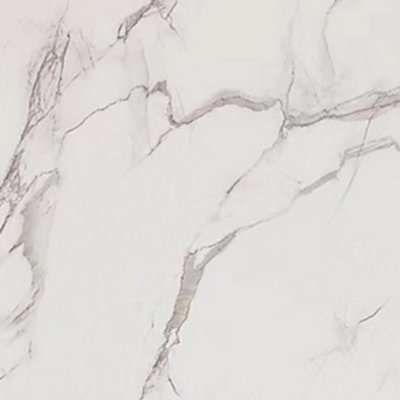 D Pro T Bathrooms Shower Wall Panel Pvc Bathroom White Marble1000mm X 2.4MWaterproof CladdingTongue & Groove from B&Q