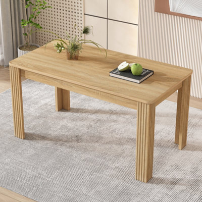 Matteo Modern 4-Seater Dining TableOak Effect Mdf WoodKitchen & Home Furniture Unit from B&Q