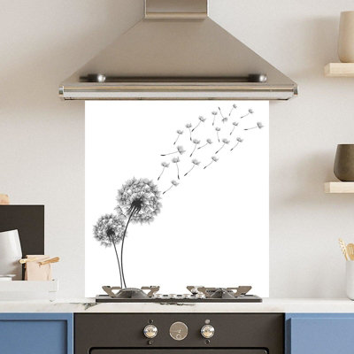 Choose Your Print Premium 70 X 75Cm Daffodil 6mm Glass Toughened Kitchen SplashbackHeat Resistant Polished Edges from B&Q