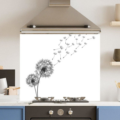 Choose Your Print Premium 90 X 75Cm Daffodil 6mm Glass Toughened Kitchen SplashbackHeat Resistant Polished Edges from B&Q