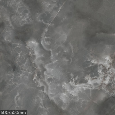 GravaHaus Smoke Onyx Effect Solid Laminate Worktop3600 X 650 X 20mm from B&Q