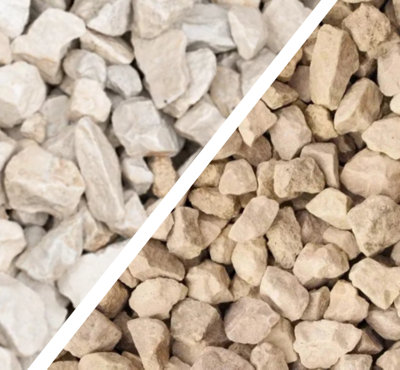 GravaHaus Decorative Gravel Buff Cotswold Chippings 14/20mm 20Kg Bag Garden Landscaping Stones Limestone from B&Q