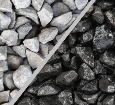 GravaHaus Decorative Gravel Black Ice Chippings  14/20mm 20Kg Bag Garden Landscaping from B&Q