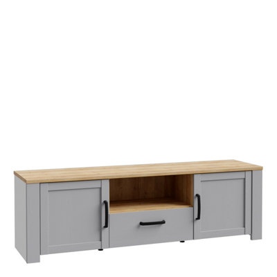 Furniture To Go Bohol Tv Unit Inc. Led Light In Riviera Oak/grey Oak from B&Q