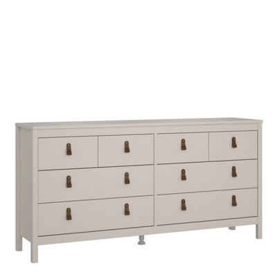 B&Q -  Barcelona Double Dresser 4+4 Drawers In Cashmere