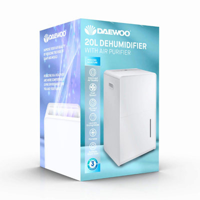 B&Q -  20L Electric Dehumidifier 4L Water Tank