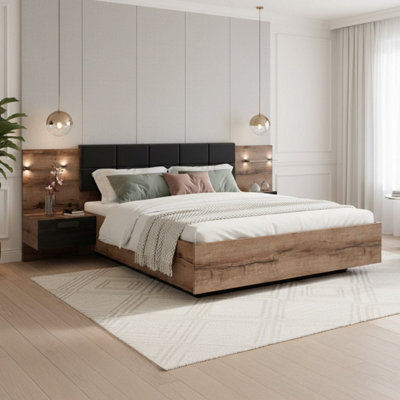 Heze Furniture Kassel Double Bed With Bedside Tables 140A from B&Q