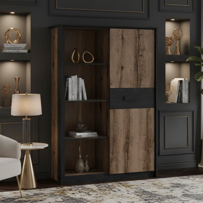 Heze Furniture Kassel Contemporary Style Bookcase With Storage from B&Q