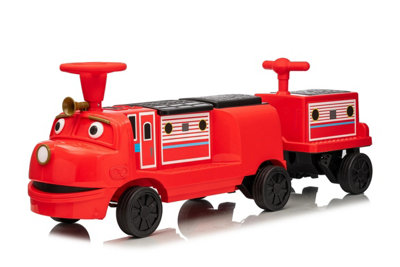 Neo Outlaw Chuggington Licensed Kids 12V Electric Ride-On Train With Detachable Carriage from B&Q