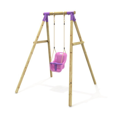 Outdoortoys Unisex Purple Single Garden Swing Set For Kids - Pluto Size 1 - Image 2