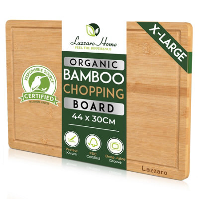 Lazzaro Premium Organic Bamboo Chopping Board (LargeX-Large) from B&Q