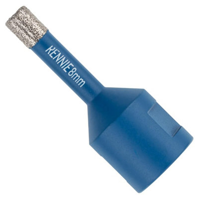Rennie Tool Company 8mm Diamond Hole Saw Drill Bit With A M14 Shank For Angle Grinders. For Porcelain Tiles Ceramic Stone Granite Marble Glass from B&Q