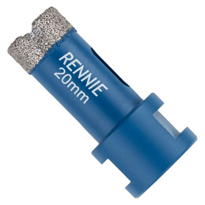 Rennie Tool Company 20mm Diamond Hole Saw Drill Bit With A M14 Shank For Angle Grinders. For Porcelain Tiles Ceramic Stone Granite Marble Glass from B&Q