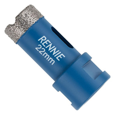 Rennie Tool Company 22mm Diamond Hole Saw Drill Bit With A M14 Shank For Angle Grinders. For Porcelain Tiles Ceramic Stone Granite Marble Glass from B&Q