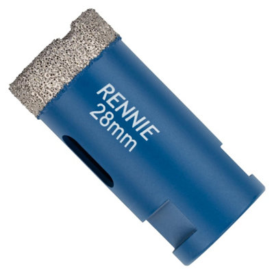 Rennie Tool Company 28mm Diamond Hole Saw Drill Bit With A M14 Shank For Angle Grinders. For Porcelain Tiles Ceramic Stone Granite Marble Glass from B&Q