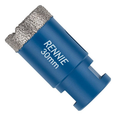Rennie Tool Company 30mm Diamond Hole Saw Drill Bit With A M14 Shank For Angle Grinders. For Porcelain Tiles Ceramic Stone Granite Marble Glass from B&Q