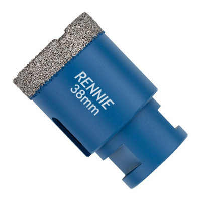 Rennie Tool Company 38mm Diamond Hole Saw Drill Bit With A M14 Shank For Angle Grinders. For Porcelain Tiles Ceramic Stone Granite Marble Glass from B&Q