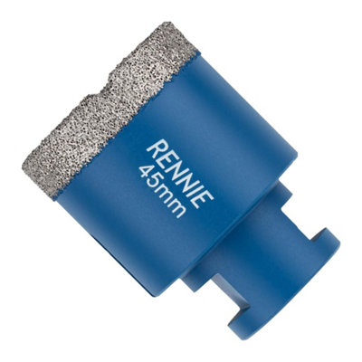 Rennie Tool Company 45mm Diamond Hole Saw Drill Bit With A M14 Shank For Angle Grinders. For Porcelain Tiles Ceramic Stone Granite Marble Glass from B&Q