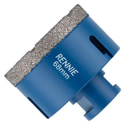 Rennie Tool Company 68mm Diamond Hole Saw Drill Bit With A M14 Shank For Angle Grinders. For Porcelain Tiles Ceramic Stone Granite Marble Glass from B&Q