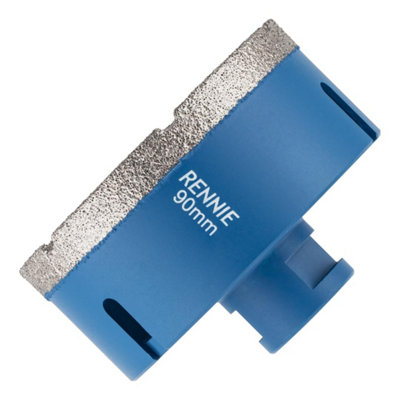 Rennie Tool Company 90mm Diamond Hole Saw Drill Bit With A M14 Shank For Angle Grinders. For Porcelain Tiles Ceramic Stone Granite Marble Glass from B&Q