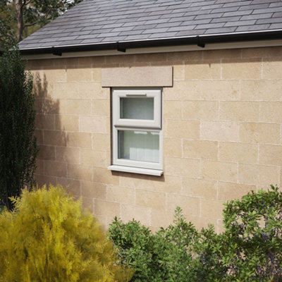 Lacerta Triple Glazed Window Agate/white Top Hung Over Fixed Light Obscure Glazed 1190 X 965mm 10 Year Guarantee With Free Delivery from B&Q