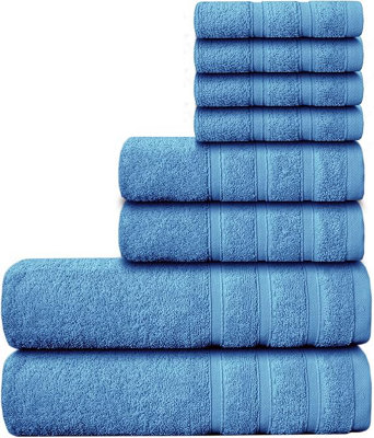 Casabella Luxury 100% Egyptian Cotton Towel Bale 8 Pieces 550 Gsm from B&Q