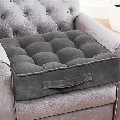 Casabella Booster Cushion-Armchair Velvet Booster Cushion Large Booster Seat Dining 10Cm from B&Q