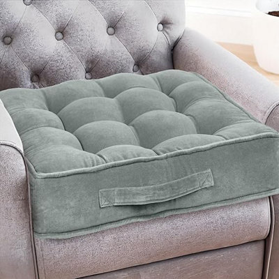 Casabella Booster Cushion-Armchair Velvet Booster Cushion Large Booster Seat Dining 10Cm from B&Q