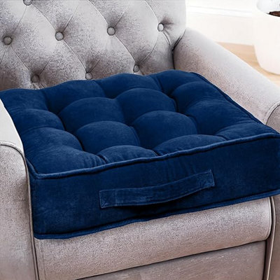 Casabella Booster Cushion-Armchair Velvet Booster Cushion Large Booster Seat Dining 10Cm from B&Q
