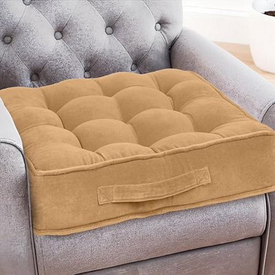 Casabella Booster Cushion-Armchair Velvet Booster Cushion Large Booster Seat Dining 10Cm from B&Q