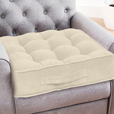 Casabella Booster Cushion-Armchair Velvet Booster Cushion Large Booster Seat Dining 10Cm from B&Q