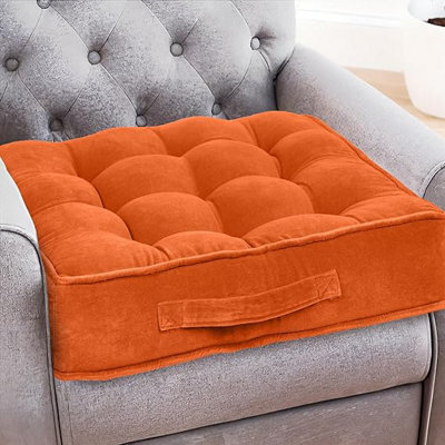 Casabella Booster Cushion-Armchair Velvet Booster Cushion Large Booster Seat Dining 10Cm from B&Q