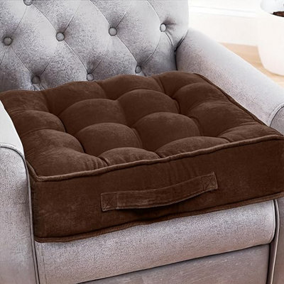 Casabella Booster Cushion-Armchair Velvet Booster Cushion Large Booster Seat Dining 10Cm from B&Q