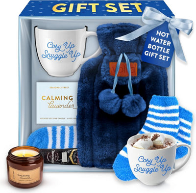 B&Q -  Easter Gift With 500Ml Hot Water BottleFluffy SocksMug & Scented Candle
