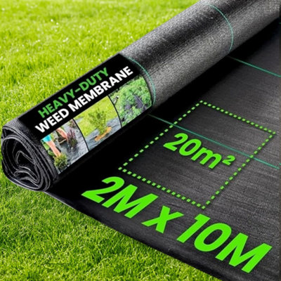 Green Thumbz 2M X 10M Weed Control Membrane Barrier FabricHeavy Duty Weed MembraneGarden MembraneWeed Control Fabric from B&Q