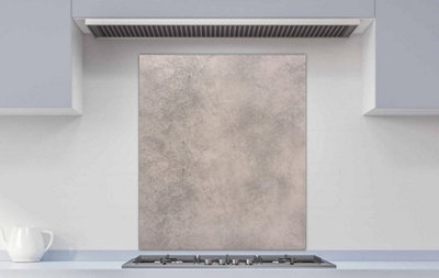 Rackhams White Printed Glass Kitchen Splashback - Natural Stone Texture Background. Tile Stone Background - 600X700mm - Image 3