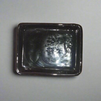  - Yorkshire Bonsai 12Cm Glazed Drip Tray Rectangle Black
