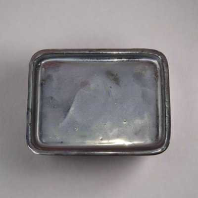 16Cm Glazed Drip TrayRectangleSilver from B&Q