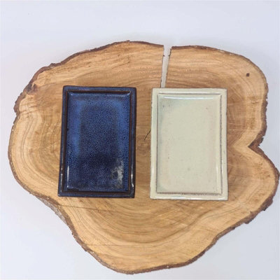 18Cm Glazed Bonsai Pot Drip TrayRectangle from B&Q